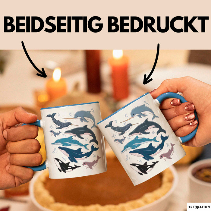 Wal Tier Tasse Geschenk Lustige Geschenkidee Spruch Blau Trendation