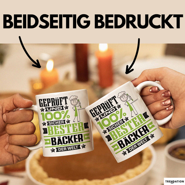 Bäcker Geschenk Lustiger Spruch für Bäcker Geschenkidee Bester Bäcker Der Welt Weiß Trendation
