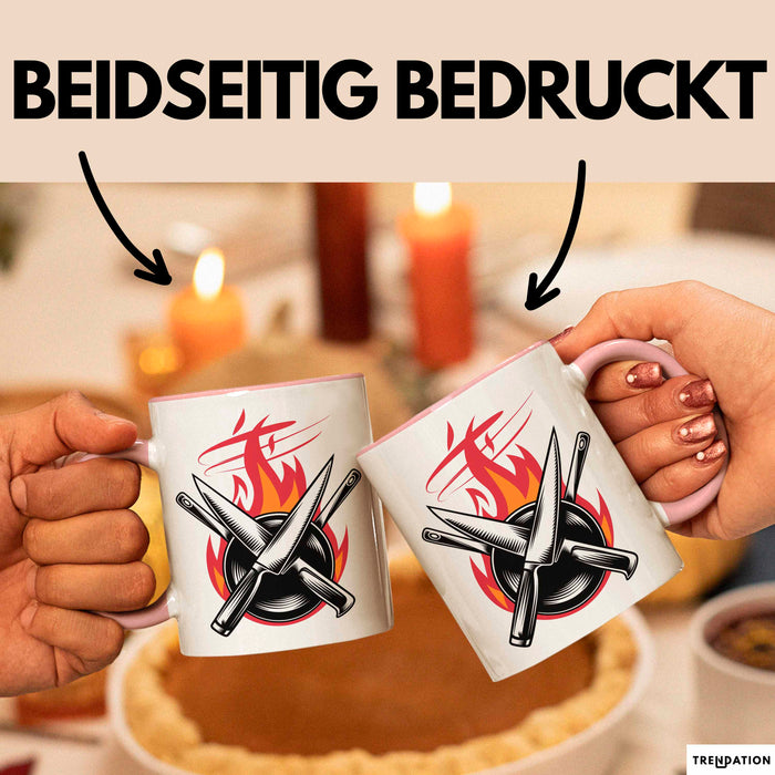 Koch Tasse Geschenkidee Hobbykoch Lustiger Spruch Geschenkidee Lustig Rosa Trendation