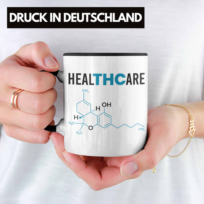 THC Tasse "THC - Healthcare" Cannabis-Liebhaber