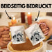 Wolf Tasse Geschenk Heulender Wolf Vögel Mond Silhouetten Geschenkidee Rosa Trendation
