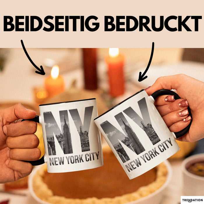 New York City USA Tasse Geschenk Lustige Geschenkidee Spruch Trendation