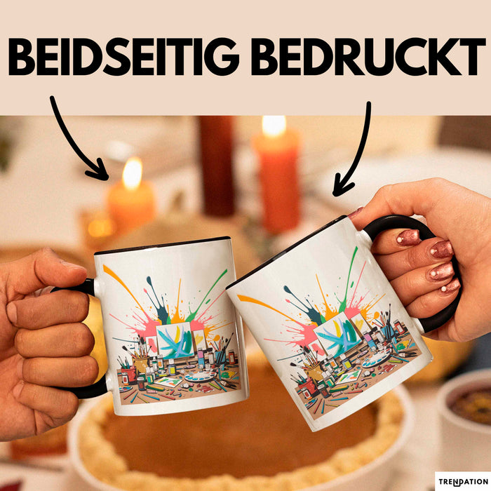 Kunststudent Tasse Geschenk Lustige Geschenkidee Spruch Für Kreative Seelen Trendation
