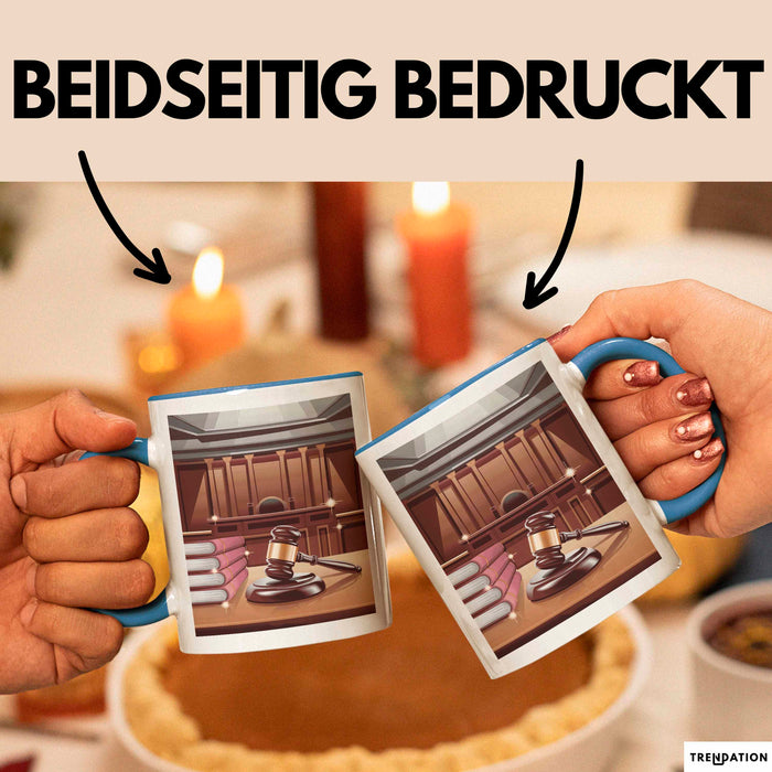 Gerichtsschreiber Tasse Geschenk Lustige Geschenkidee Spruch Für Gerichtspersonal Blau Trendation