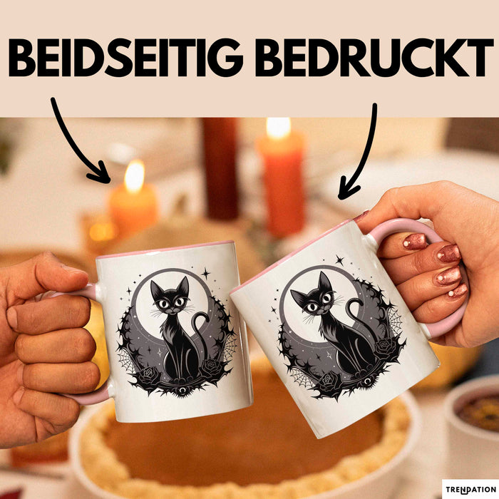 Goth Fan Tasse Geschenkidee für Freunde düsterer Ästhetik Rosa Trendation