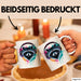 Waschbär Tierliebhaber Musik Kopfhörer Tasse Geschenk Lustige Geschenkidee Spruch Weiß Trendation