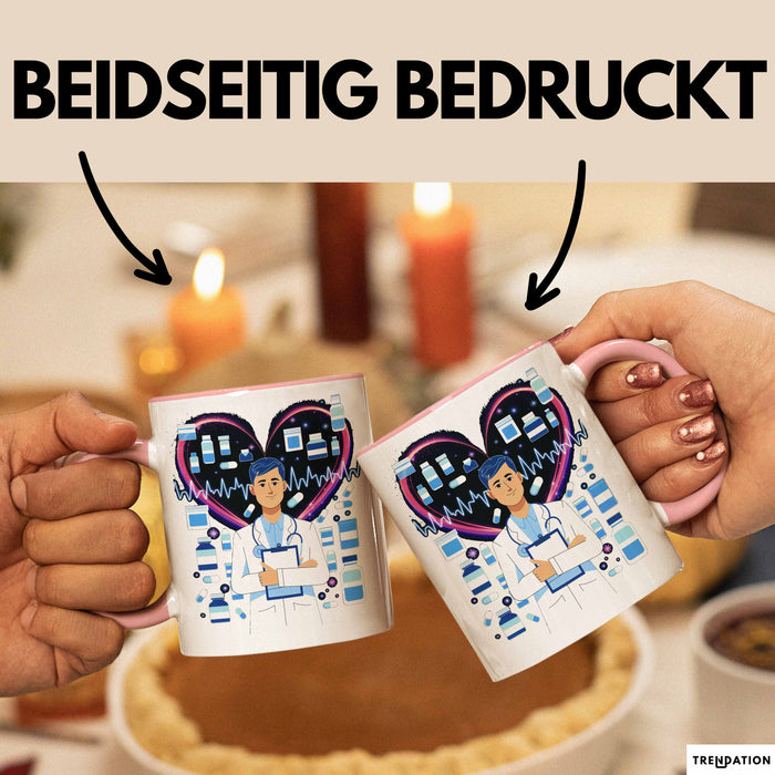 Arzt Tasse Geschenk Lustige Geschenkidee Spruch Für Medizinische Fachkräfte Rosa Trendation