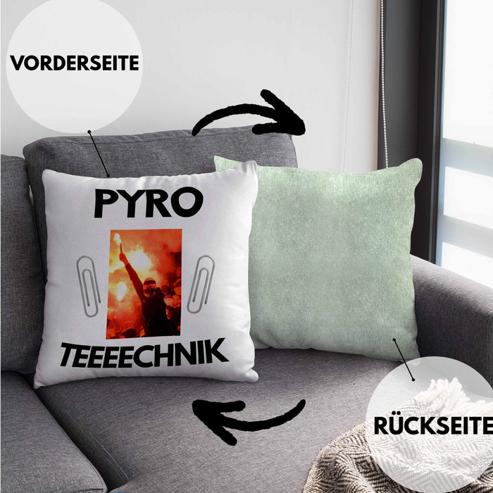 Pyrotechnik Kissen mit Füllung 40x40cm Geschenk Pyrotechnik Ist Doch Kein Verbrechen Meme Joke Rosa Trendation