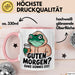 Sarkastischer Frosch Tasse Geschenk Lustige Geschenkidee Spruch Guten Morgen? Ganz Dünnes Eis Rosa Trendation