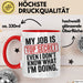 Job Tasse Geschenk My Job Is Top Secret Geschenkidee Lustig Beruf Rot Trendation