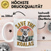 Koala Tierliebhaber Tasse Geschenk Lustige Geschenkidee Spruch Rettet Die Koalas Weiß Trendation