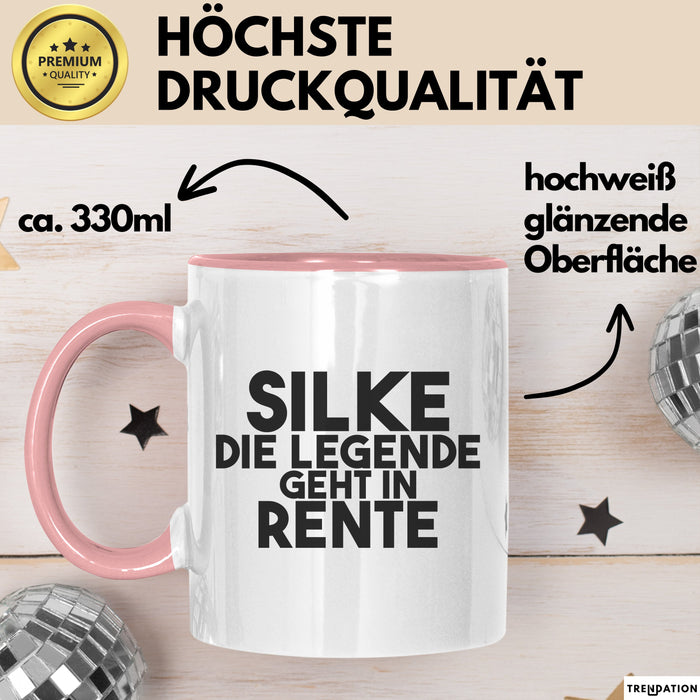 Silke Tasse Silke – Die Legende Geht In Rente Geschenk