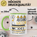 Model Tasse Geschenk Lustig Abstand Halten Hochleistungs-Model Mit Drang Zur Perfektion Bei Der Arbeit Grün Trendation