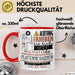 Plattenproduzentin Tasse Geschenk Lustiger Spruch Bitte Erheben Sie Sich Seine Majestät Die Plattenproduzentin Betritt Den Raum Rot Trendation