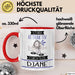 DJane Tasse Geschenk Becher Stark Attraktiv Furchtlos DJane Lustige Geschenkidee Rot Trendation