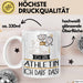 Geschenk für Athletin Tasse Lustige Geschenkidee Geburtstag Ich Bin Athletin Ich Darf Das Weiß Trendation