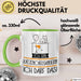 Geschenk für Katzencafégängerin Tasse Lustige Geschenkidee Geburtstag Ich Bin Katzencafégängerin Ich Darf Das Grün Trendation