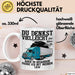 Lkw Fahrer Trucker Tasse Geschenk Lustige Geschenkidee Spruch Du Denkst Vielleicht Ich Höre Dir Zu Weiß Trendation