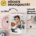 Basketballspieler Tasse Geschenkidee für Basketball Fans Rosa Trendation