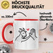 Ziegenbauer Ziegen Tier Tasse Geschenk Lustige Geschenkidee Spruch Rot Trendation