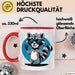 Waschbär Tierliebhaber Tasse Geschenk Lustige Geschenkidee Spruch Rot Trendation