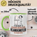 Klangkünstler Geschenk Tasse So Gut Kann Nur Ein Klangkünstler Aussehen Geschenkidee Kaffee-Becher Grün Trendation