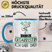 Geschenk für Gitarristin Tasse Lustige Geschenkidee Geburtstag Ich Bin Gitarristin Ich Darf Das Blau Trendation