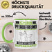 Pferdefreund Tasse Geschenk für Pferdefreund Geburtstag Lustiger Spruch Kaffee-Becher Was Ist Deine Superkraft Grün Trendation
