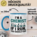 Chemiker Chemielehrer Tasse Geschenk Lustige Geschenkidee Spruch Ich Bin Chemiker Wenn Ich Renne Solltest Du Es Auch Tun Blau Trendation