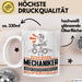 Mechaniker Geschenk Tasse Ich Bin Mechaniker Aber Sag Doch Einfach Superheld Lustige Geschenkdiee für Mechaniker Kaffee-Becher Weiß Trendation