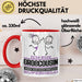 Großcousin Geschenk Tasse Ich Bin Großcousin Aber Sag Doch Einfach Superheld Lustige Geschenkdiee für Großcousin Kaffee-Becher Rot Trendation