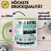 Rhythmische Gymnastin Tasse Geschenk Lustiger Spruch Bitte Erheben Sie Sich Seine Majestät Die Rhythmische Gymnastin Betritt Den Raum Grün Trendation