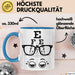 Optiker Tasse Geschenk Lustige Geschenkidee Spruch Für Seh Experten Blau Trendation