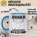 Jogger Tasse Geschenk für Jogger Der Mann Der Alles Kann Geschenkidee zum Geburtstag Blau Trendation