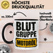 Auto Kfz Mechaniker Tasse Geschenk Lustige Geschenkidee Spruch Blutgruppe Motoröl Trendation