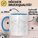 Minimalist Tasse Geschenkidee Liebhaber des einfachen Lebens Blau Trendation