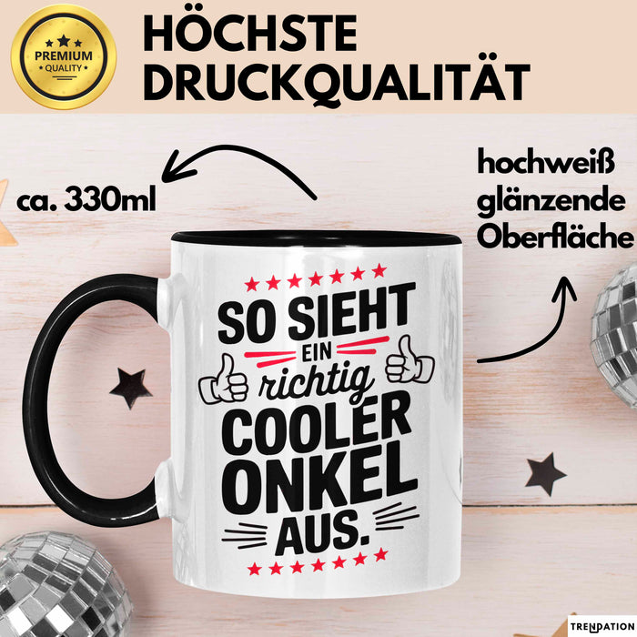 Onkel Sarkastisch Sarkasmus Tasse Geschenk Lustige Geschenkidee Spruch So Sieht Ein Richtig Cooler Onkel Aus Trendation