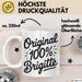 Brigitte Tasse Geschenk Original 100% Brigitte Geschenkidee Geburtstag Weiß Trendation