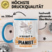 Pianist Geschenk Tasse So Gut Kann Nur Ein Pianist Aussehen Geschenkidee Kaffee-Becher Blau Trendation