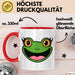 Frosch Tier Tasse Geschenk Lustige Geschenkidee Spruch Rot Trendation