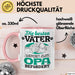 Opa Tasse Geschenk Du Wirst Opa Verkündung Die Besten Väter Werden Zum Opa Befördert Becher Rosa Trendation