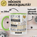 Pilates-Enthusiastin Geschenk Becher Tasse Gott Schuf Alle Menschen Gleich Nur Die Besten Durfeten Pilates-Enthusiastin Werden Geschenkidee Lustig Grün Trendation
