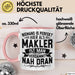 Makler Tasse Geschenk Niemand Ist Perfekt Immobilien Makler Geschenkidee Rosa Trendation