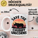 Nashorn Tasse Geschenk Lustige Geschenkidee Spruch Rettet Die Moppeligen Einhörner Weiß Trendation