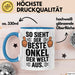 Onkel Sarkastisch Sarkasmus Tasse Geschenk Lustige Geschenkidee Spruch So Sieht Der Beste Onkel Der Welt Aus Blau Trendation