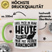 Kaninchen Tasse Geschenk Lass Mich In Ruhe Heute Rede Ich Nur Mit Meinem Kaninchen Kaffee-Becher Grün Trendation