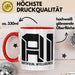 Ai Künstliche Intelligenz Tasse Geschenk Artificial Intelligence Geschenkidee Becher Rot Trendation