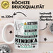 Kendoka Geschenk Tasse Lustiger Spruch Erheben Sie Sich Der Kendoka Betritt den Raum Weiß Trendation