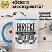 Jutta Tasse Geschenk Perfekt Sein Kann Jeder Geschenkidee Geburtstag Blau Trendation
