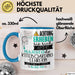 Kiteboarding-Lehrerin Tasse Geschenk Lustiger Spruch Bitte Erheben Sie Sich Seine Majestät Die Kiteboarding-Lehrerin Betritt Den Raum Blau Trendation